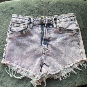 Pink Jean Shorts